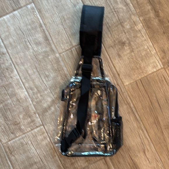 Clear Sling shoulder Bag with Black Accents. NWOT - Picture 3 of 3